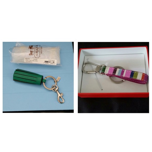 Coach Loop / Tassel Key Fob BUNDLE