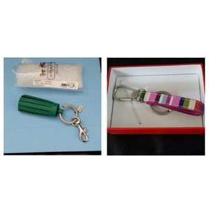 Coach Loop / Tassel Key Fob BUNDLE