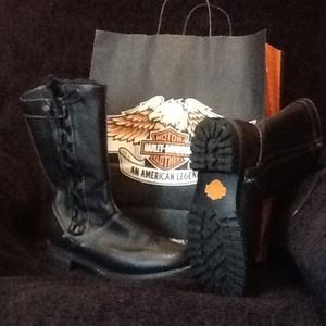 Harley Davidson riding boots. PRICE REDUCTION