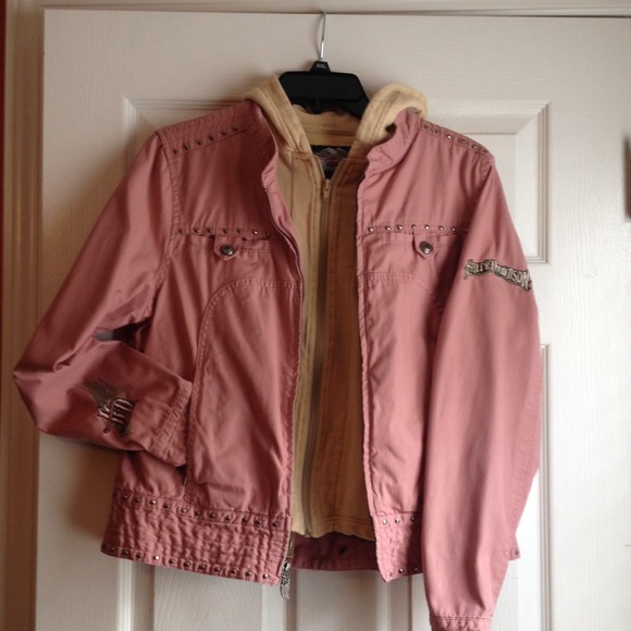 PRICE REDUCTION!! Pink Harley Davidson jacket.