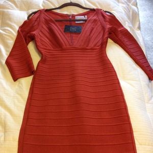 Authentic Herve Leger holiday party dress.