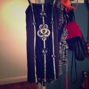 Black rhinestone dress