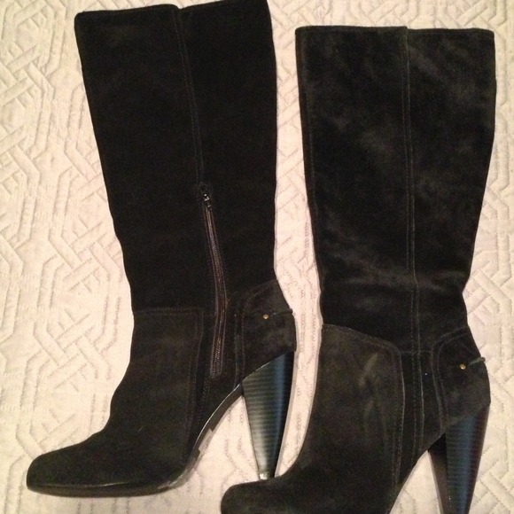 Black suede boots - Picture 2 of 4