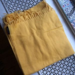 Yellow Cashmere Scarf NWOT
