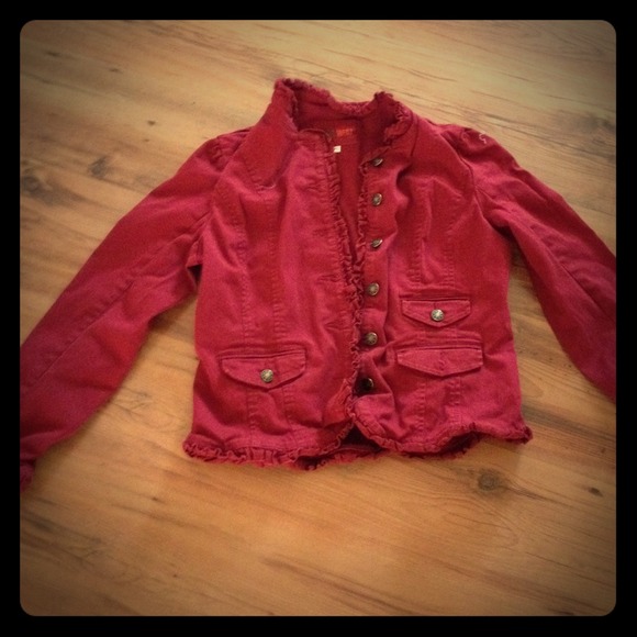 Jackets & Blazers - Red lightweight jacket