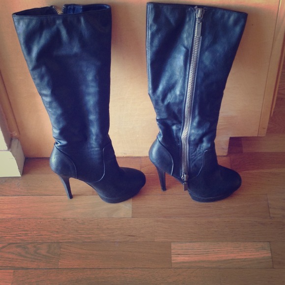 Black leather boots!