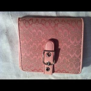Pink coach wallet