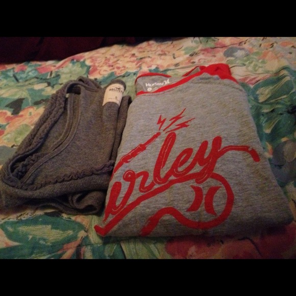 Hurley Baseball Tee & Hollister Tank Top