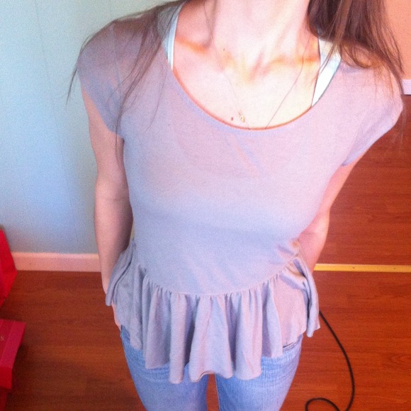 American eagle peplum shirt xs