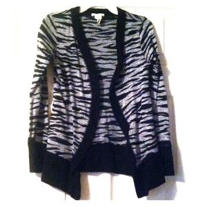 Womens zebra cardigan