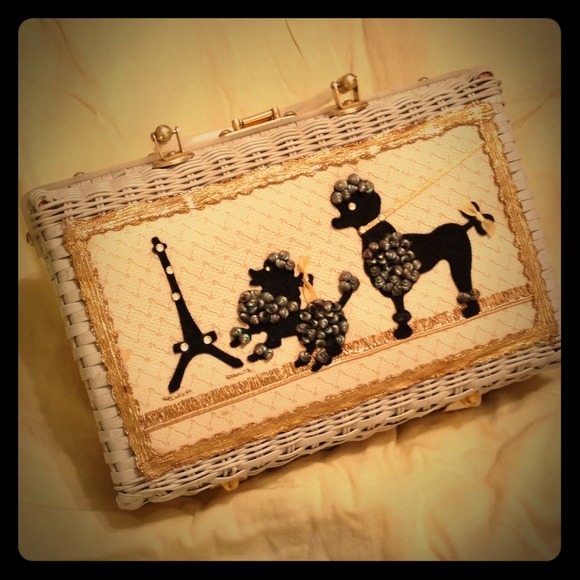 Vintage 50's Wicker "Parisian" purse.