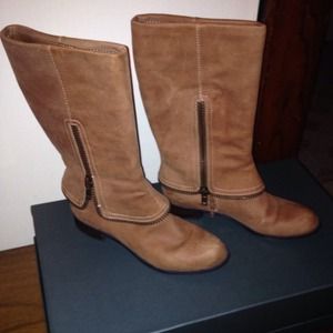 BCBG Brown Leather Boot