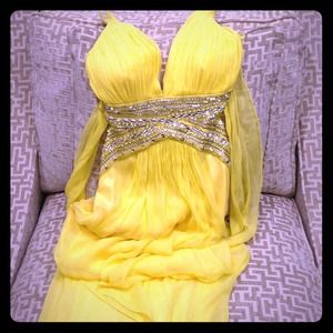 Yellow gown
