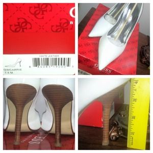 GUESS Carrie White Leather (worn once)