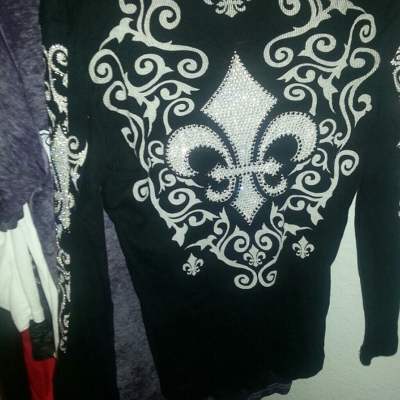 Vocal Black SUPER JEWELED LONG SLEEVE