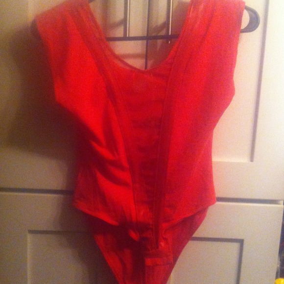 Sexy fuchsia bodysuit