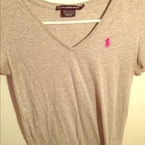 🐎 Vneck Gray Polo 🏇