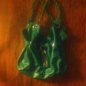 Green handbag