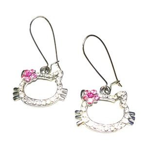 Super bling Hello Kitty earring