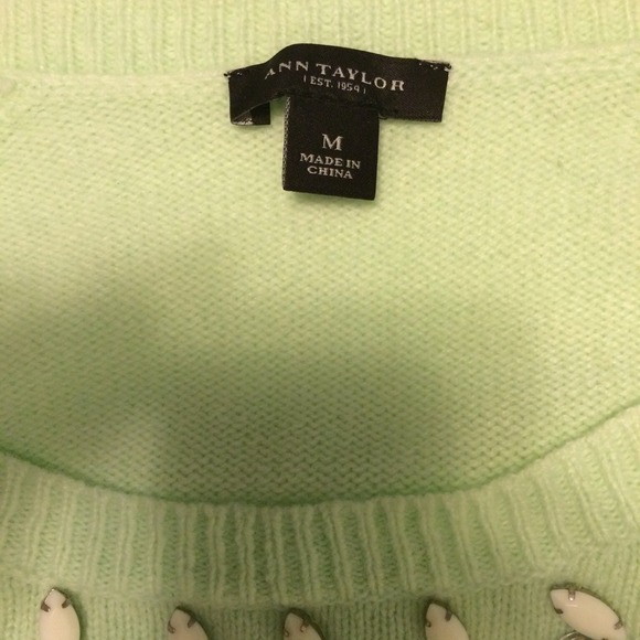 Ann Taylor Beaded Neckline Sweater - Picture 2 of 2