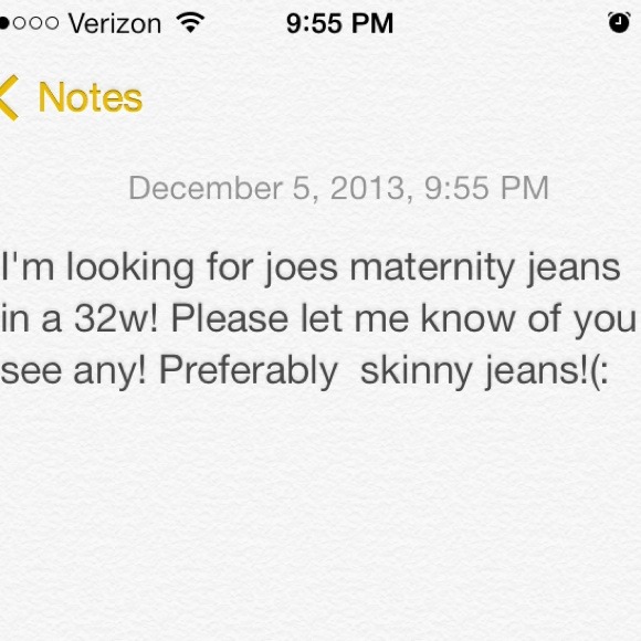Looking for maternity joes jeans size 32