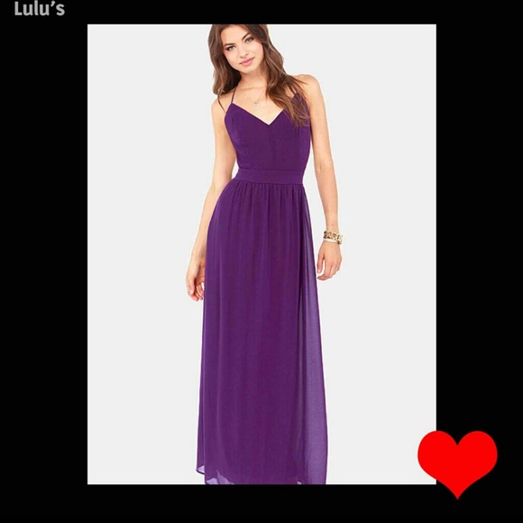 Lulus Dresses & Skirts - Lulus purple backless dress