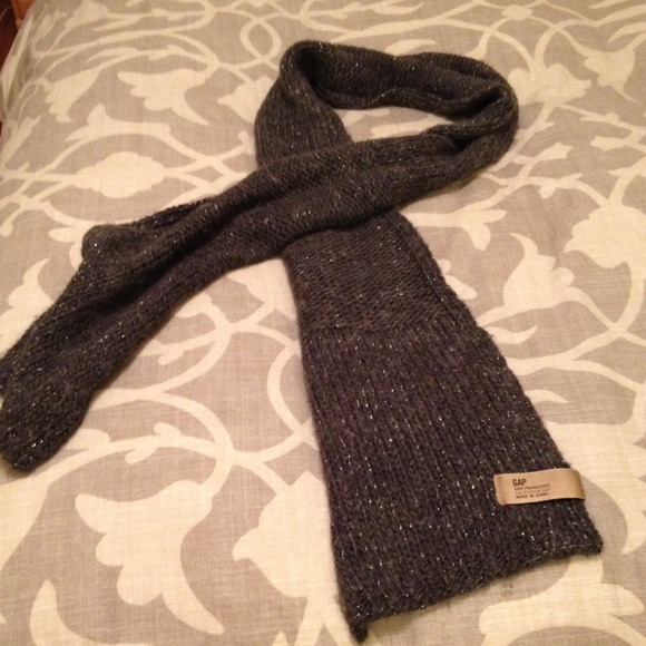 Sparkly gray & silver scarf from the Gap
