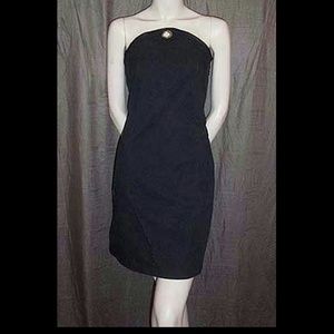 Michael Kors Black Strapless Dress