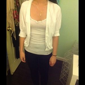 Forever 21 creme cardigan size S