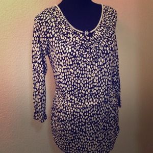 Black and white dressy shirt