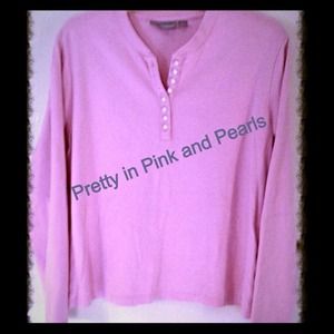 🎀PINK AND PEARLS TOP🎀