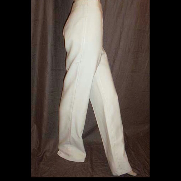 Valentino Cream Virgin Wool Ribbed Pants 4/6 NWOT - Picture 3 of 4