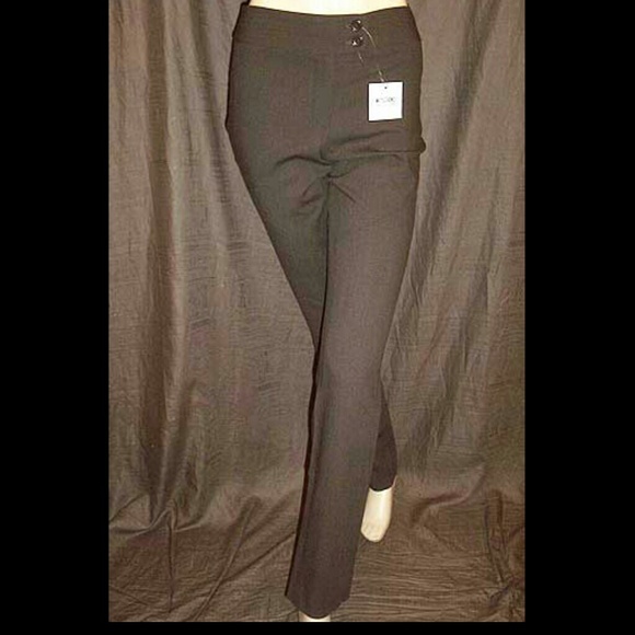 Moschino Tobacco Brown Stretch Wool Pants 40IT - Picture 2 of 3