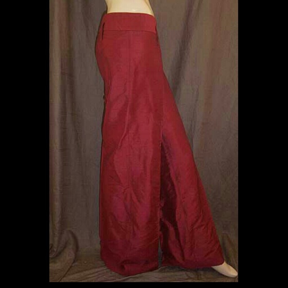 Dolce & Gabbana Red Raw Silk Pants Suit 42IT NWOT - Picture 4 of 4