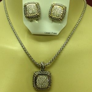Accessories - Rhinestone necklace and earring set Accessories - Rhinestone necklace and earring set