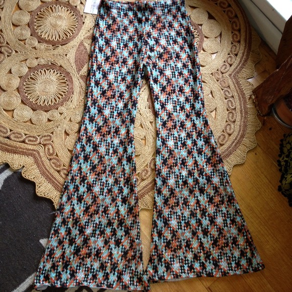 Unavail..Retro Print Super Bellbottoms