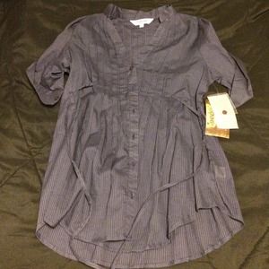 Navy blue button shirt