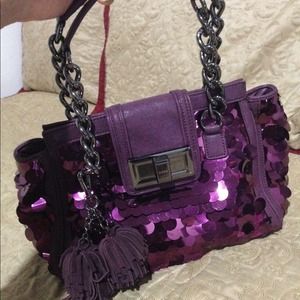 Bebe sequin purse and clutch