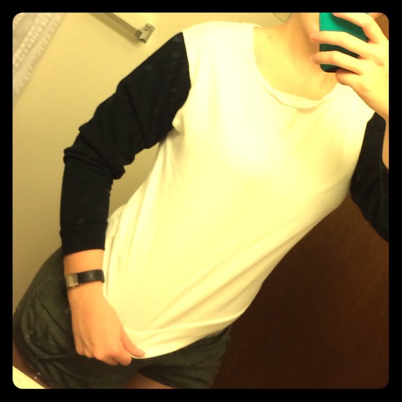 Panda black white crop top