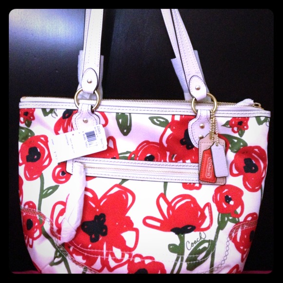 ⛔SOLD⛔Coach Poppy Floral Tote