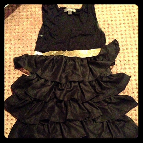 Black Ruffle Forever 21 Dress