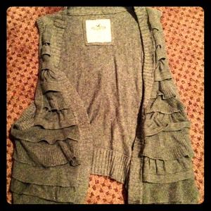 Grey Low-High Sweater Vest