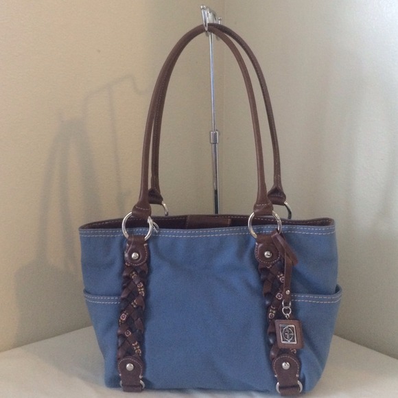 Giani Bernini Canvas And Leather Tote