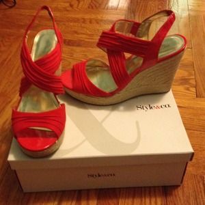 Style & co wedge heel sandals