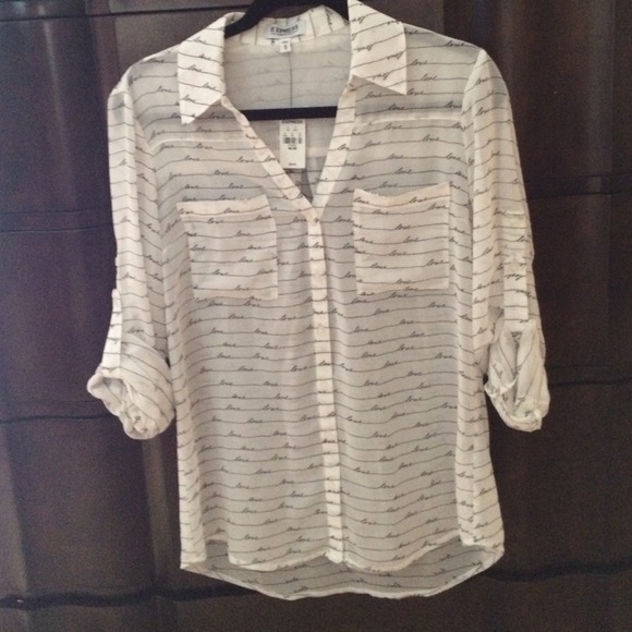 @fvyj15 *RESERVED* Express Portofino sheer blouse