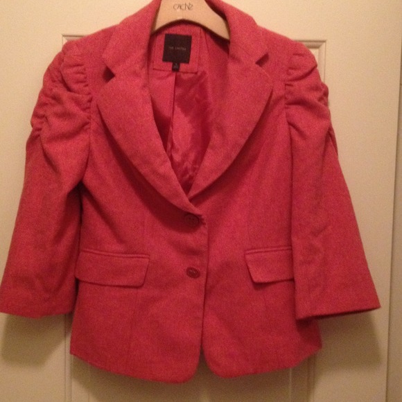 The Limited 3/4 length "salmon" colored blazer