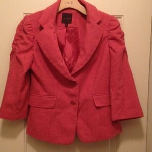 The Limited 3/4 length "salmon" colored blazer