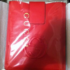 Gucci textured leather iPad sleeve