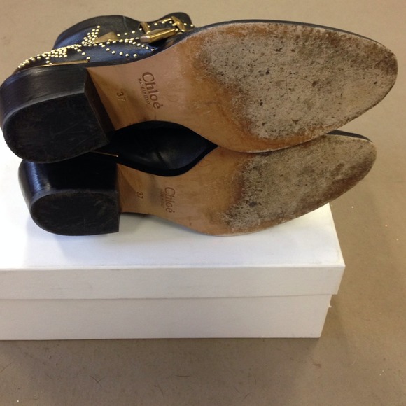 Chloe Susanna leather studded ankle booties - Picture 3 of 4