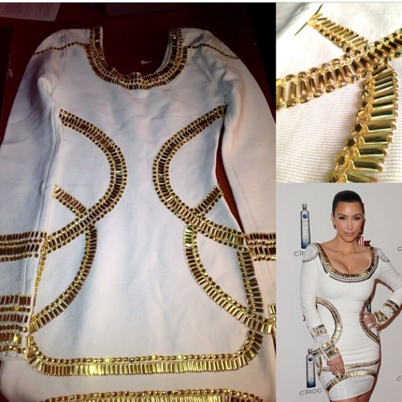 White bodycon dress